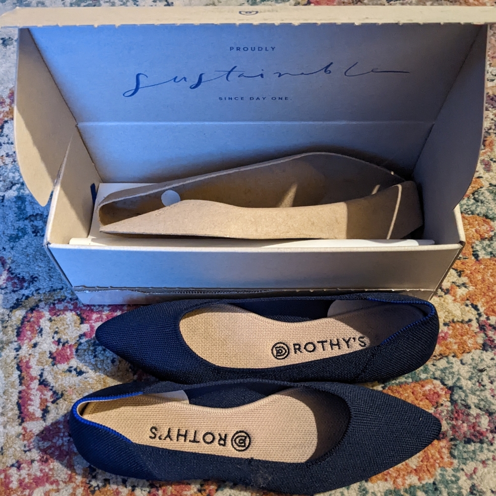 Rothy's Mary Janes (with bows removed)